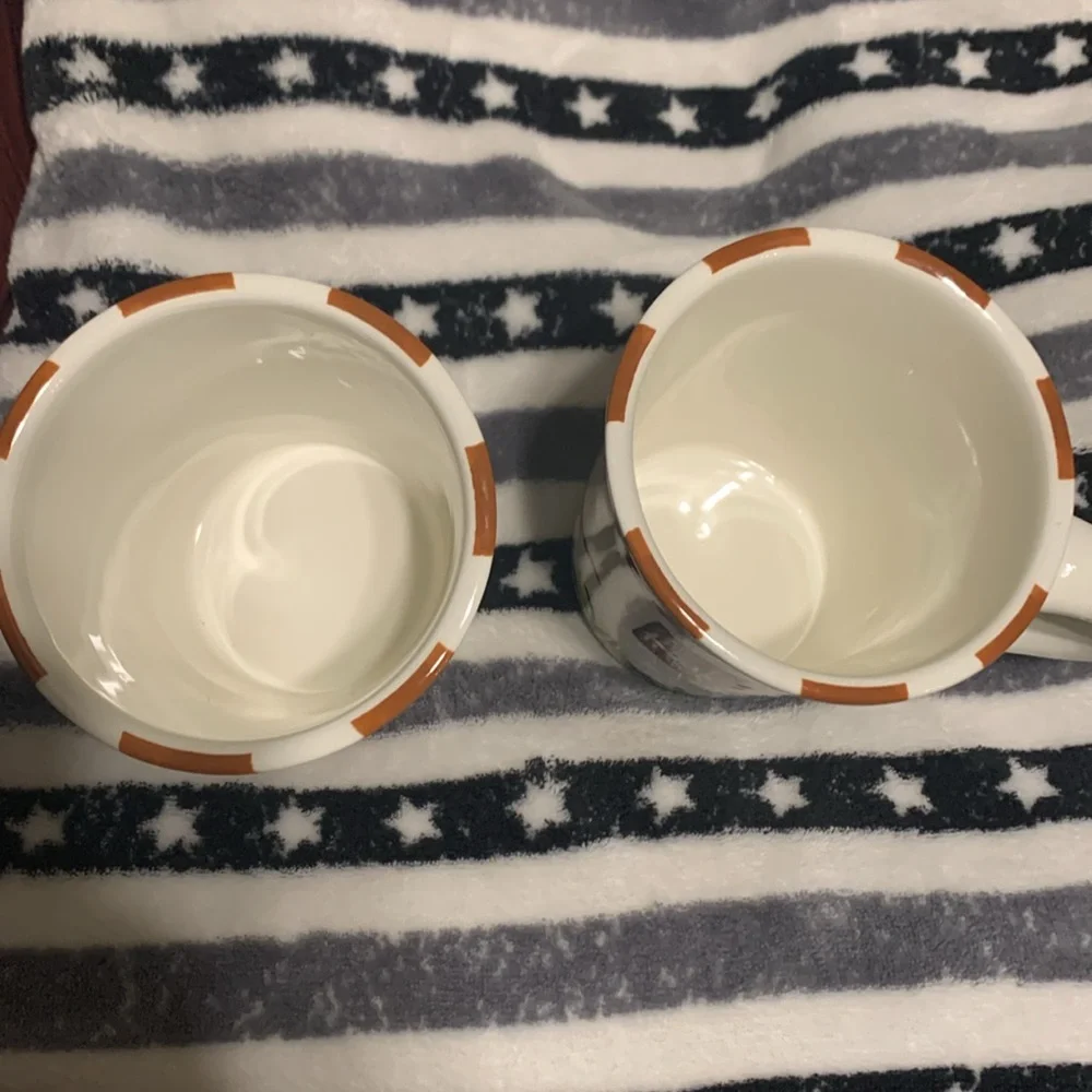 Texas Longhorns Ceramic Mug Set - Brown and White (2 mugs) - Picture 2 of 4